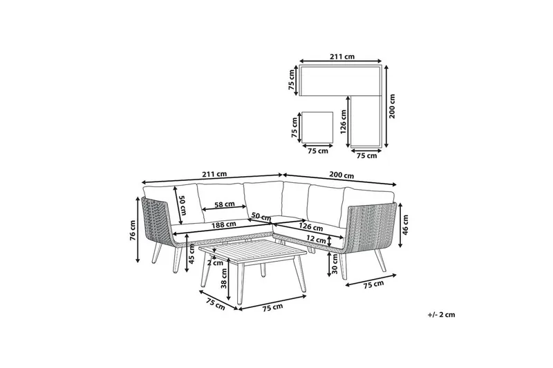 Loungegrupp Alcamo - Trädgård & spabad - Utemiljö - Altan & terrass - Altanmöbler