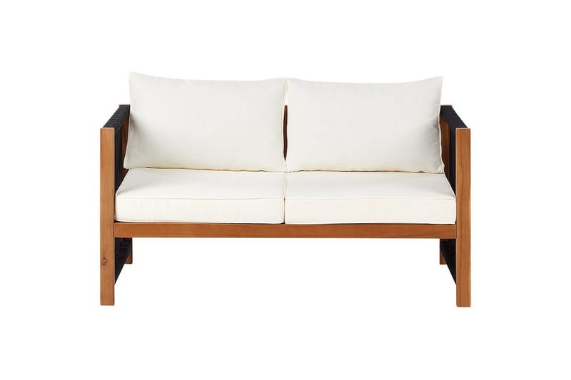 Loungegrupp Antria Ljus trä/svart - Ljus trä/svart - Trädgård & spabad - Utemiljö - Altan & terrass - Altanmöbler