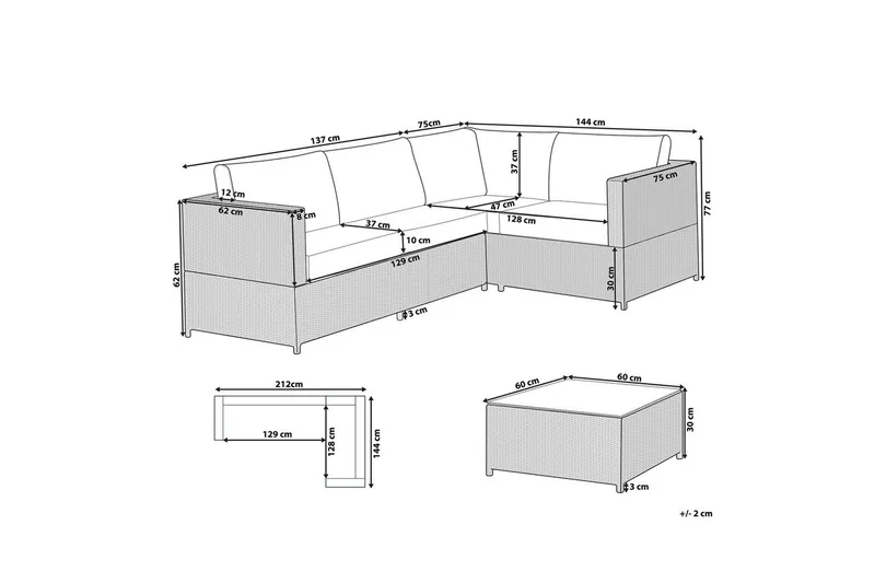 Loungegrupp Avola - Trädgård & spabad - Utemiljö - Altan & terrass - Altanmöbler