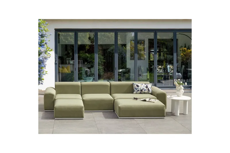 Loungegrupp Battifollo Grön/Vit - Grön/Vit - Trädgård & spabad - Utemiljö - Altan & terrass - Altanmöbler