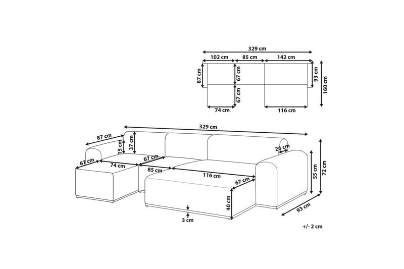 Loungegrupp Battifollo Grön/Vit - Grön/Vit - Trädgård & spabad - Utemiljö - Altan & terrass - Altanmöbler