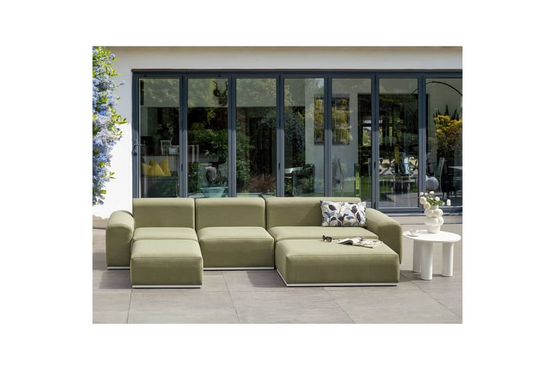 Loungegrupp Battifollo Grön/Vit - Grön/Vit - Trädgård & spabad - Utemiljö - Altan & terrass - Altanmöbler