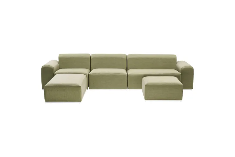 Loungegrupp Battifollo Grön/Vit, Grön/Vit