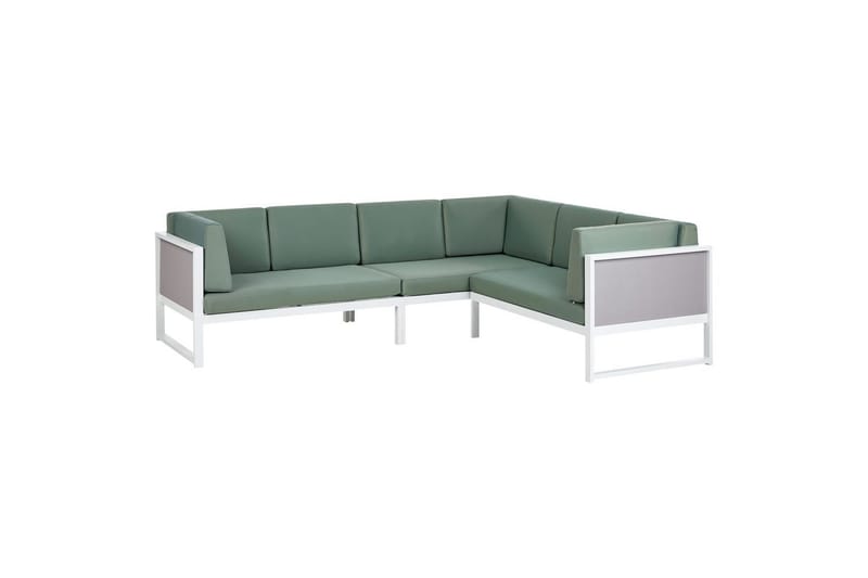 Loungegrupp Castella Grön/vit/grå - Grön/vit/grå - Trädgård & spabad - Utemiljö - Altan & terrass - Altanmöbler