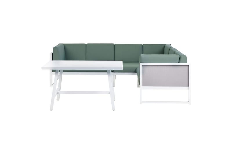 Loungegrupp Castella/Fratte Grön/vit/grå, Grön/vit/grå