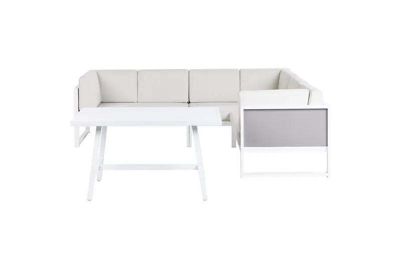 Loungegrupp Castella/Fratte Vit/Grå, Vit/Grå