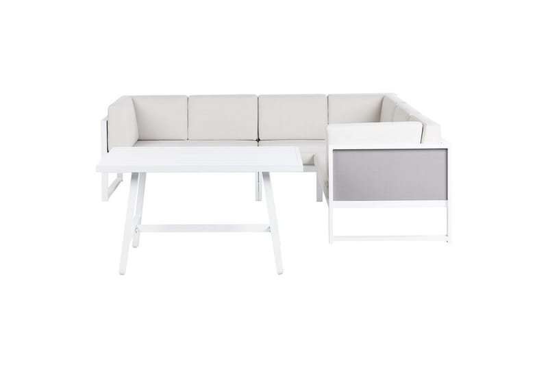 Loungegrupp Castella/Fratte Vit/Grå, Vit/Grå