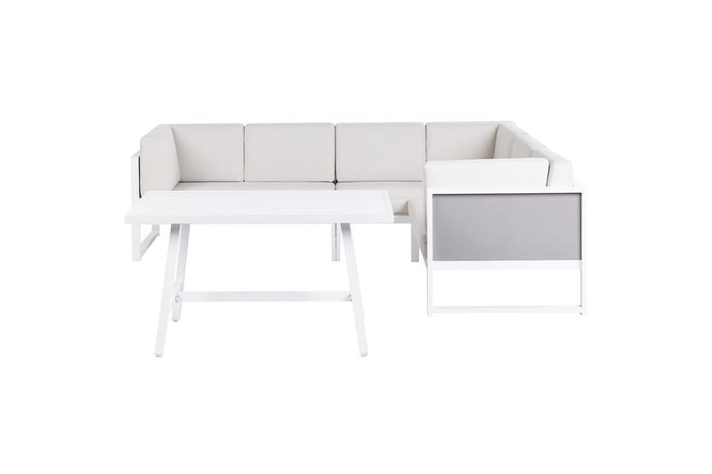 Loungegrupp Castella/Fratte Vit/Grå - Vit/Grå - Trädgård & spabad - Utemiljö - Altan & terrass - Altanmöbler