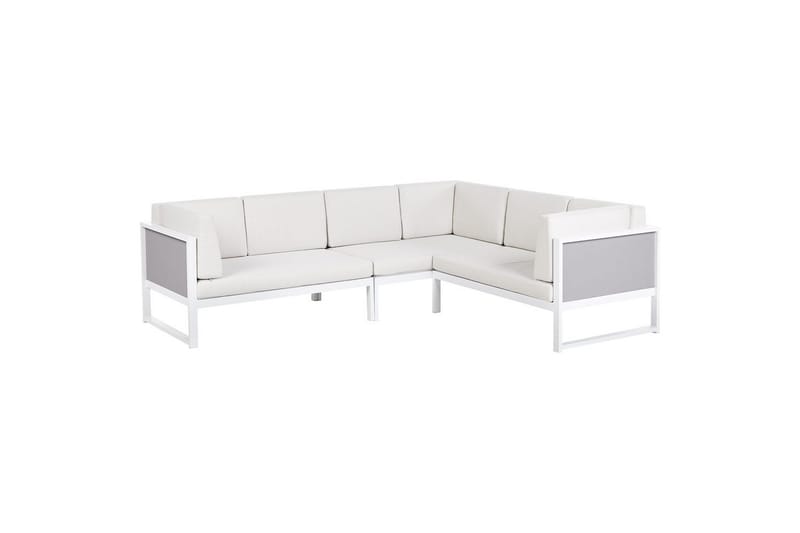 Loungegrupp Castella/Fratte Vit/Grå - Vit/Grå - Trädgård & spabad - Utemiljö - Altan & terrass - Altanmöbler