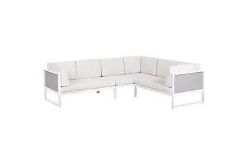 Loungegrupp Castella/Fratte Vit/Grå - Vit/Grå - Utemöbler - Loungemöbler - Soffgrupp utomhus