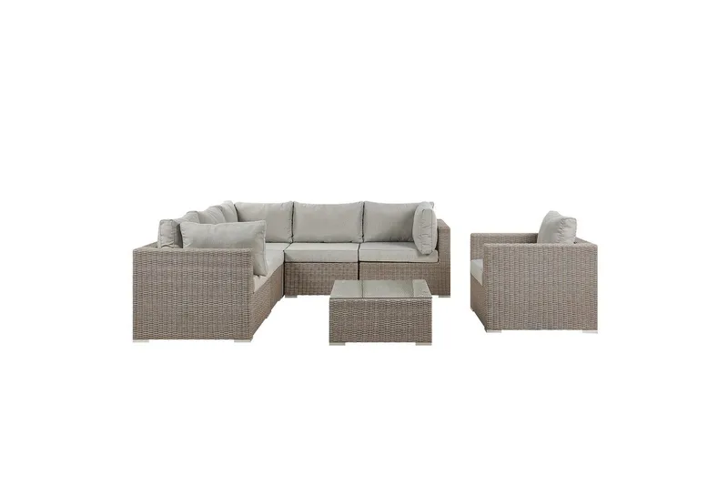 Loungegrupp Contare Grå/beige, Högervänd, Grå/beige, Högervänd