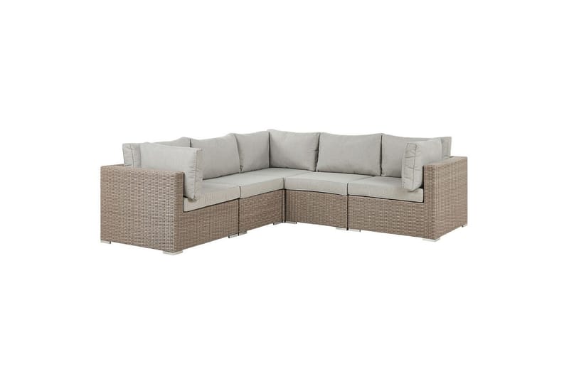 Loungegrupp Contare Grå/beige, Högervänd - Grå/beige, Högervänd - Trädgård & spabad - Utemiljö - Altan & terrass - Altanmöbler