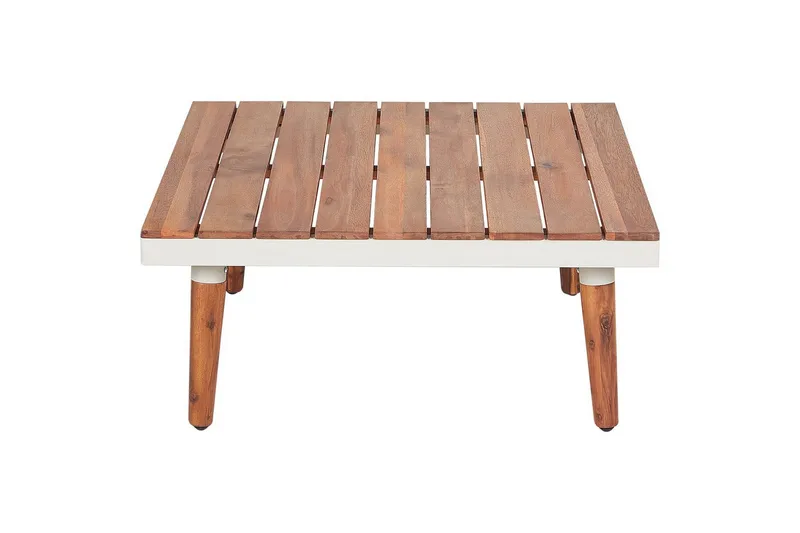 Loungegrupp Corato Vit/ljust trä - Vit/ljust trä - Trädgård & spabad - Utemiljö - Altan & terrass - Altanmöbler