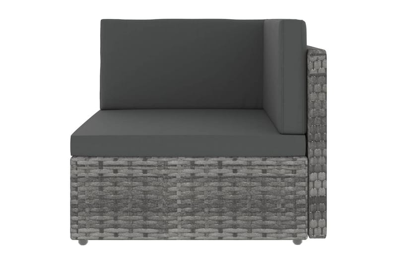 Loungegrupp Utomhus för trädgården 12 delar grå konstrotting - Grå - Trädgård & spabad - Utemiljö - Altan & terrass - Altanmöbler