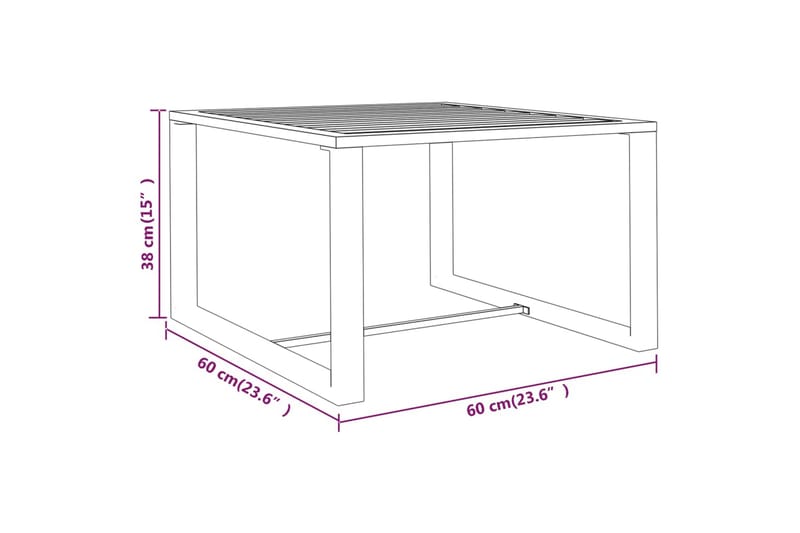 Loungegrupp Utomhus för trädgården 3 delar med dynor aluminium antra - Antracit - Trädgård & spabad - Utemiljö - Altan & terrass - Altanmöbler