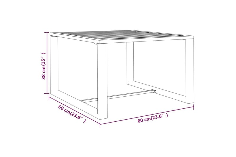 Loungegrupp för trädgården 3 delar med dynor aluminium antra - Antracit - Altanmöbler - Soffgrupp utomhus - Loungegrupp & Loungeset