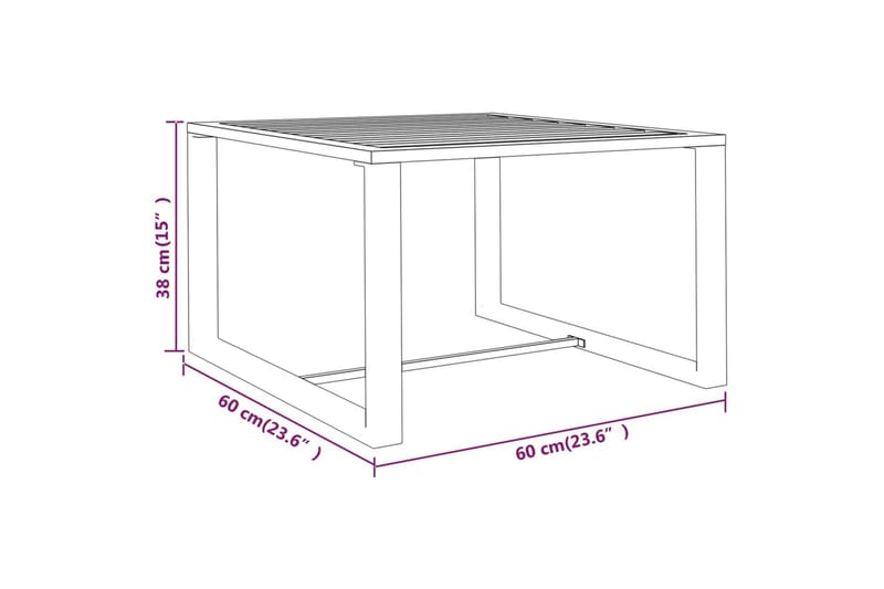 Loungegrupp för trädgården 5 delar med dynor aluminium antra - Antracit - Altanmöbler - Soffgrupp utomhus - Loungegrupp & Loungeset