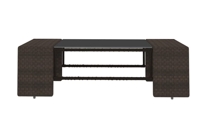 Loungegrupp Utomhus för trädgården 6 delar konstrotting brun - Brun - Trädgård & spabad - Utemiljö - Altan & terrass - Altanmöbler
