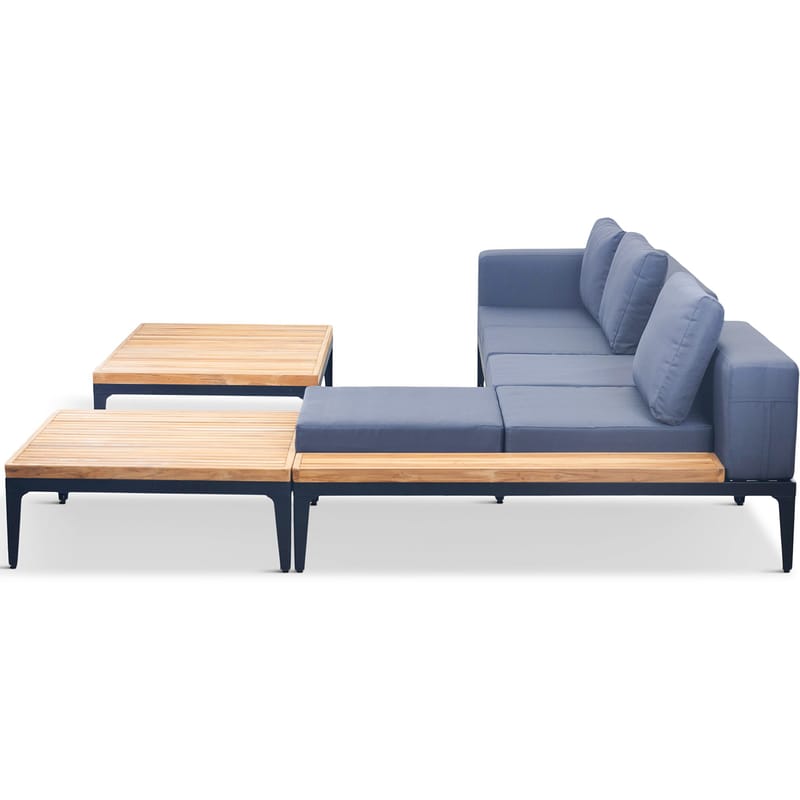 Loungegrupp för trädgården | Teak och aluminium | Lyfco Björkskär - Trädgård & spabad - Utemiljö - Altan & terrass - Altanmöbler