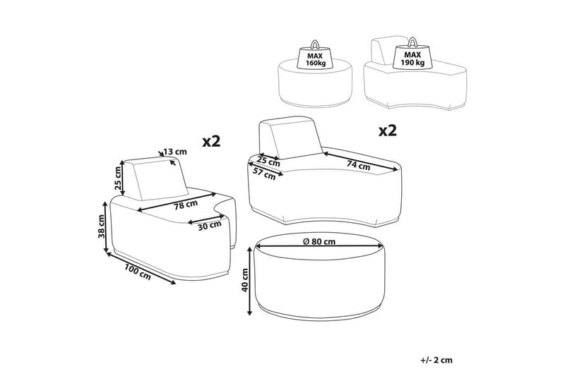 Loungegrupp Fabro 4-Sits - 4-Sits - Trädgård & spabad - Utemiljö - Altan & terrass - Altanmöbler