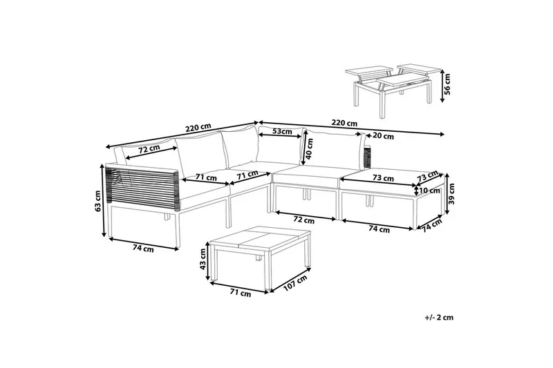 Loungegrupp Forano - Trädgård & spabad - Utemiljö - Altan & terrass - Altanmöbler