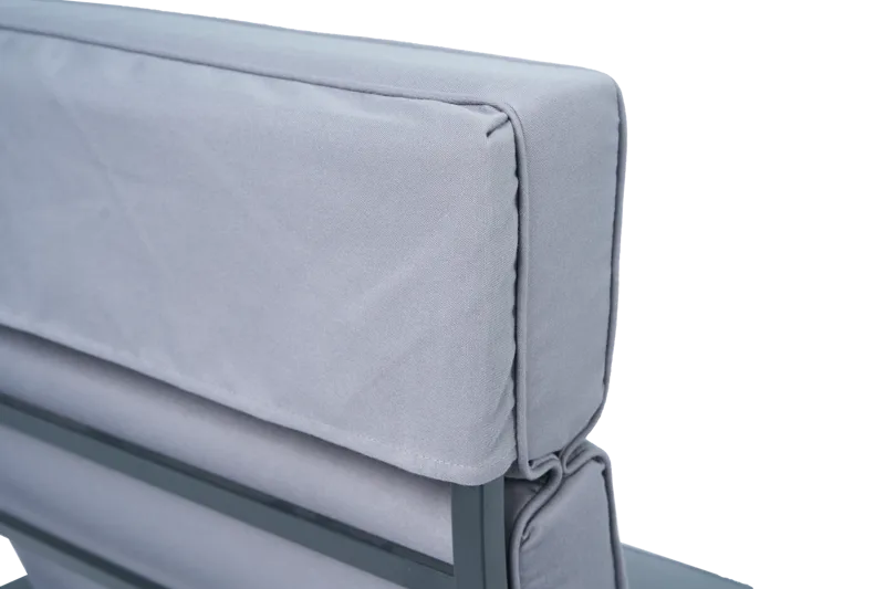 Loungegrupp i aluminium med recliner – Soffa, 2 stolar & bord | Apelviken - Trädgård & spabad - Utemiljö - Altan & terrass - Altanmöbler