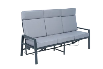 Loungegrupp i aluminium med recliner – Soffa, 2 stolar & bord | Apelviken - Utemöbler - Loungemöbler - Soffgrupp utomhus