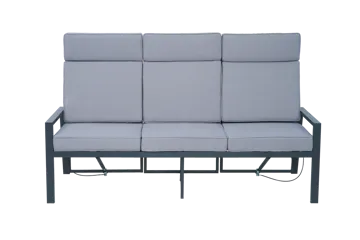 Loungegrupp i aluminium med recliner – Soffa, 2 stolar & bord | Apelviken - Utemöbler - Loungemöbler - Soffgrupp utomhus