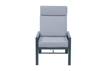 Loungegrupp i aluminium med recliner – Soffa, 2 stolar & bord | Apelviken - Utemöbler - Loungemöbler - Soffgrupp utomhus