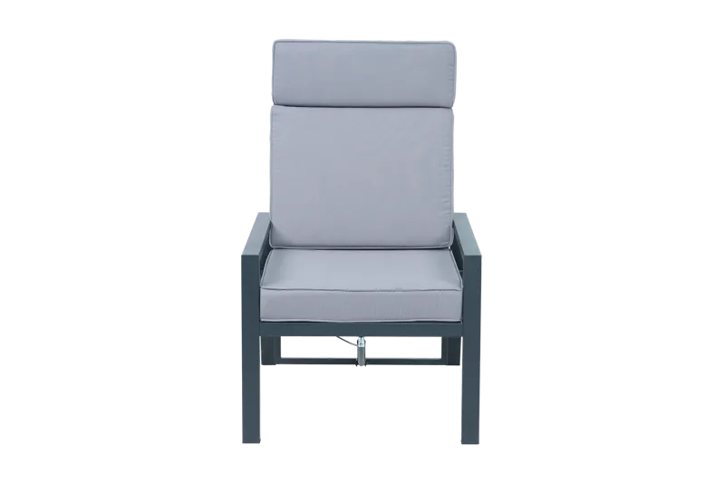 Loungegrupp i aluminium med recliner – Soffa, 2 stolar & bord | Apelviken - Trädgård & spabad - Utemiljö - Altan & terrass - Altanmöbler