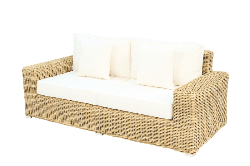 Loungegrupp i rotting | Soffa, fåtöljer & bord | Dynor ingår | Solena premium - Trädgård & spabad - Utemiljö - Altan & terrass - Altanmöbler