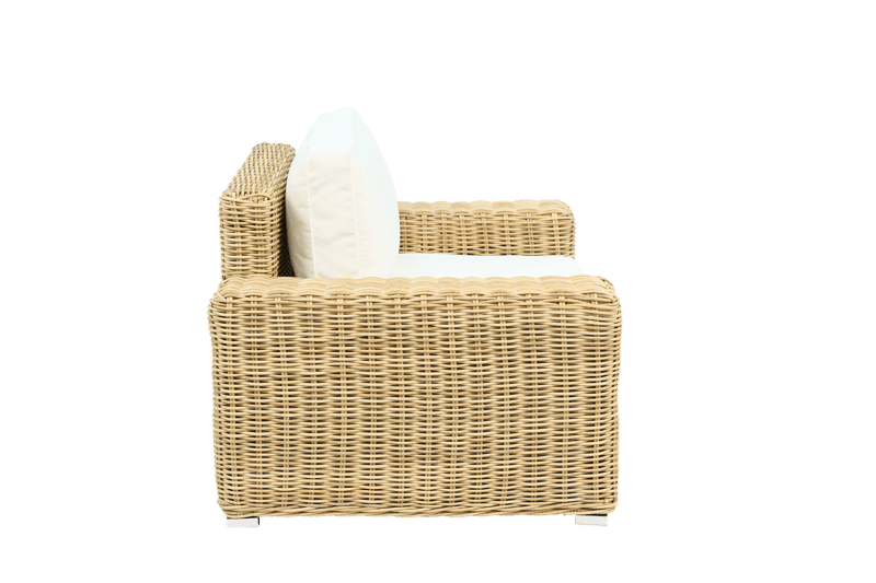 Loungegrupp i rotting | Soffa, fåtöljer & bord | Dynor ingår | Solena premium - Trädgård & spabad - Utemiljö - Altan & terrass - Altanmöbler