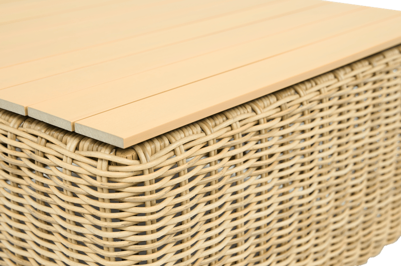 Loungegrupp i rotting | Soffa, fåtöljer & bord | Dynor ingår | Solena premium - Trädgård & spabad - Utemiljö - Altan & terrass - Altanmöbler