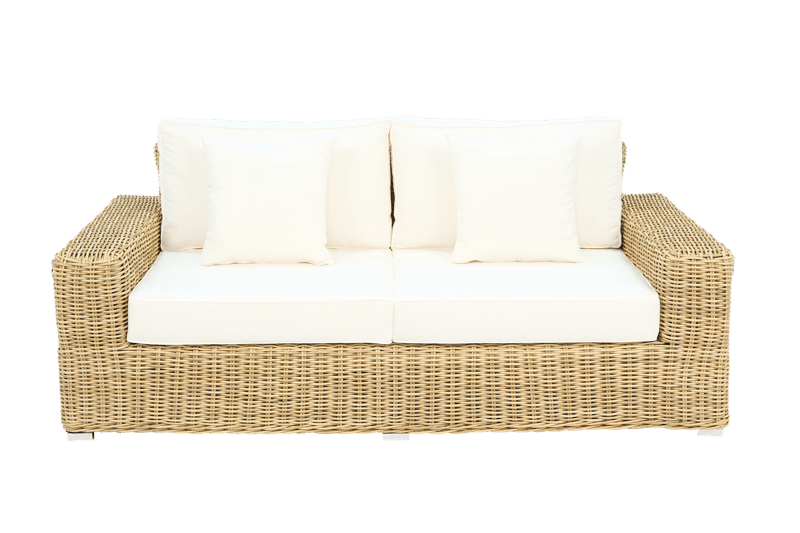 Loungegrupp i rotting | Soffa, fåtöljer & bord | Dynor ingår | Solena premium - Trädgård & spabad - Utemiljö - Altan & terrass - Altanmöbler