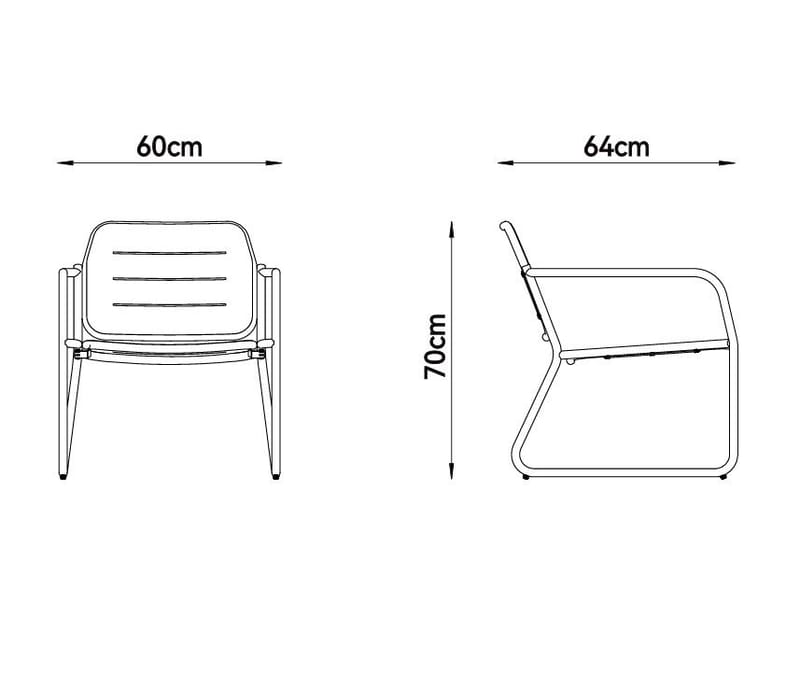 Loungegrupp i stål | Svart loungeset med bord, stol och bänk | Isac - Trädgård & spabad - Utemiljö - Altan & terrass - Altanmöbler