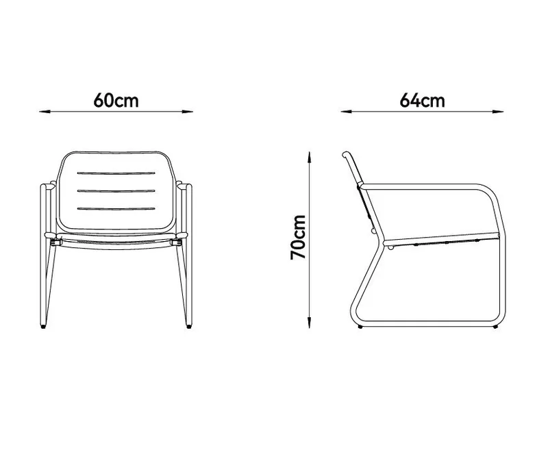 Loungegrupp i stål | Svart loungeset med bord, stol och bänk | Isac - Trädgård & spabad - Utemiljö - Altan & terrass - Altanmöbler