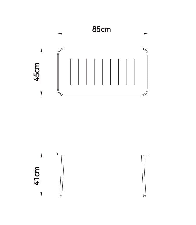 Loungegrupp i stål | Svart loungeset med bord, stol och bänk | Isac - Trädgård & spabad - Utemiljö - Altan & terrass - Altanmöbler