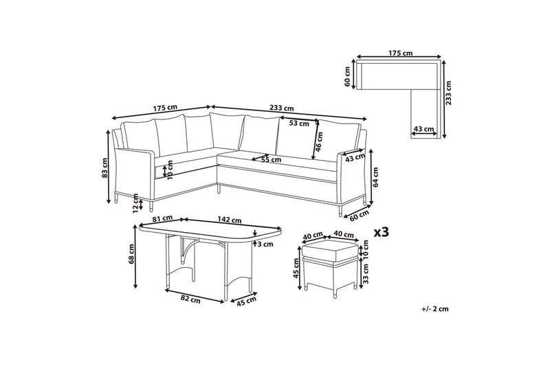 Loungegrupp Lacona - Trädgård & spabad - Utemiljö - Altan & terrass - Altanmöbler