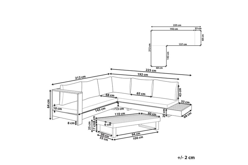 Loungegrupp Marettimo Högervänd - Högervänd - Trädgård & spabad - Utemiljö - Altan & terrass - Altanmöbler