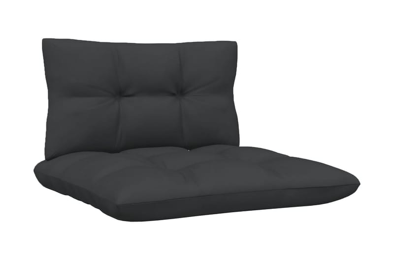 Loungegrupp Utomhus med antracit dynor 5 delar massiv furu - Mörkgrå - Trädgård & spabad - Utemiljö - Altan & terrass - Altanmöbler