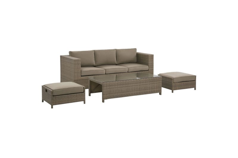 Loungegrupp med bord Belluno - Trädgård & spabad - Utemiljö - Altan & terrass - Altanmöbler