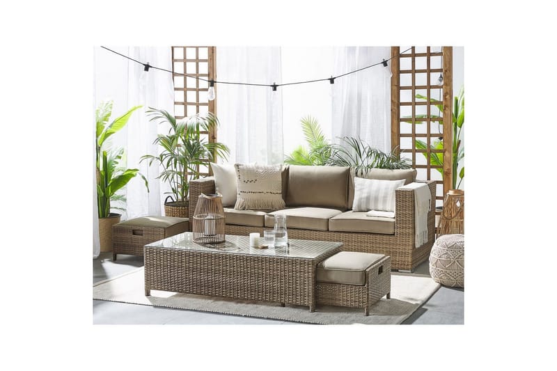 Loungegrupp med bord Belluno - Trädgård & spabad - Utemiljö - Altan & terrass - Altanmöbler