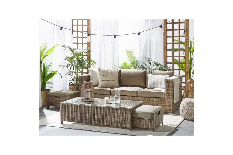 Loungegrupp med bord Belluno - Trädgård & spabad - Utemiljö - Altan & terrass - Altanmöbler