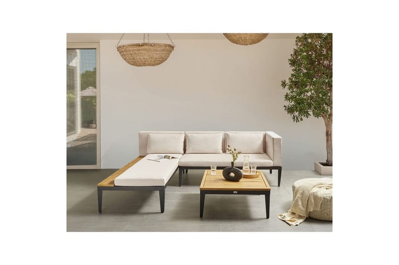 Loungegrupp med bord Bracciano 3-Sits - 3-Sits - Trädgård & spabad - Utemiljö - Altan & terrass - Altanmöbler