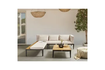 Loungegrupp med bord Bracciano 3-Sits - 3-Sits - Utemöbler - Loungemöbler - Soffgrupp utomhus