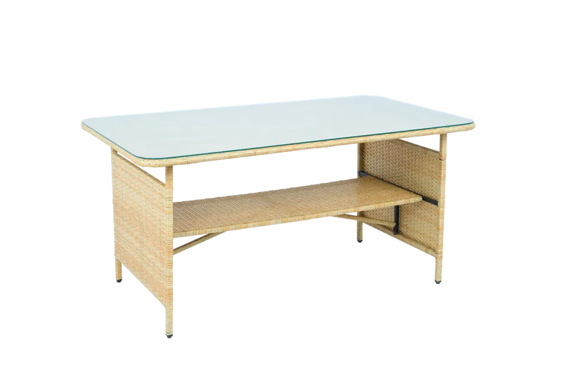 Loungegrupp med bord i beige – 2 stolar & 2-sitssoffa | Gillinge - Trädgård & spabad - Utemiljö - Altan & terrass - Altanmöbler