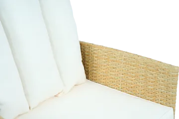 Loungegrupp med bord i beige – 2 stolar & 2-sitssoffa | Gillinge - Utemöbler - Loungemöbler - Soffgrupp utomhus