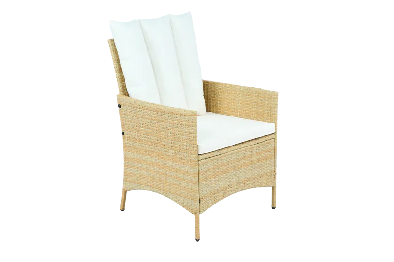 Loungegrupp med bord i beige – 2 stolar & 2-sitssoffa | Gillinge - Trädgård & spabad - Utemiljö - Altan & terrass - Altanmöbler