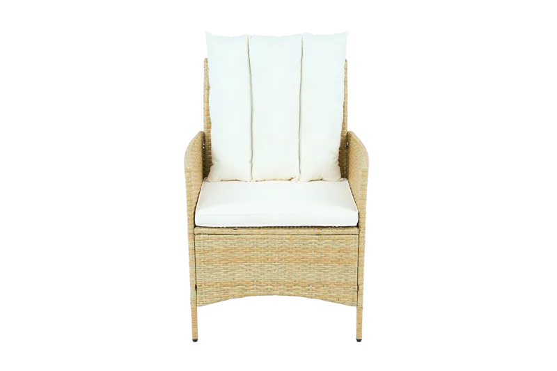 Loungegrupp med bord i beige – 2 stolar & 2-sitssoffa | Gillinge - Trädgård & spabad - Utemiljö - Altan & terrass - Altanmöbler