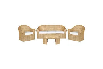 Loungegrupp med bord Livadeia - Utemöbler - Loungemöbler - Soffgrupp utomhus